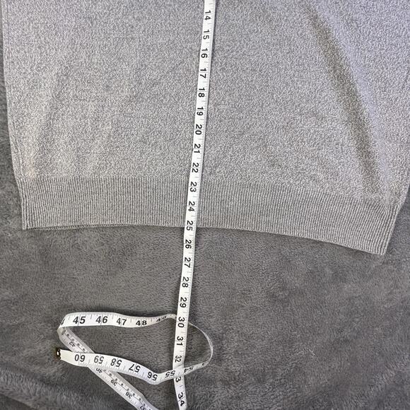 Dockers Sweater Mens Large Gray Blue Argyle Crewneck Pullover Knit Casual Golf - Picture 8 of 10